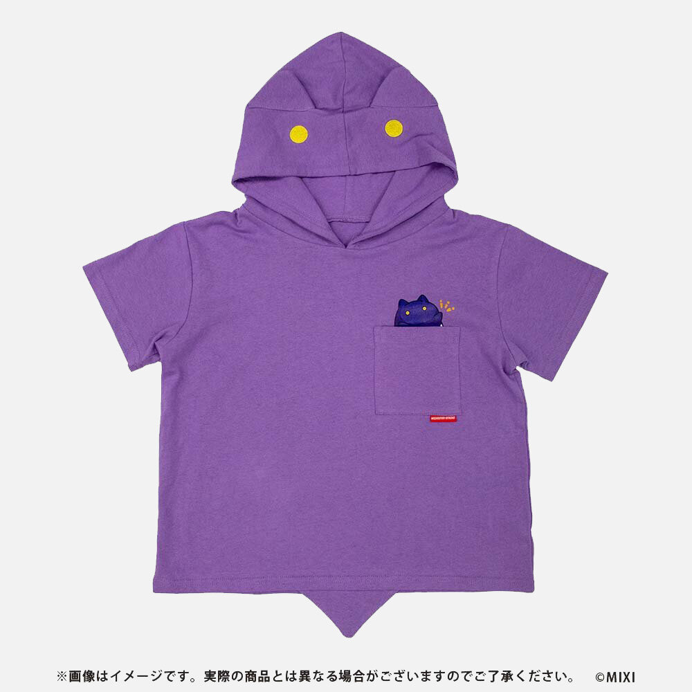 モンスターストライク 半袖キッズパーカー ぜつぼうくん
