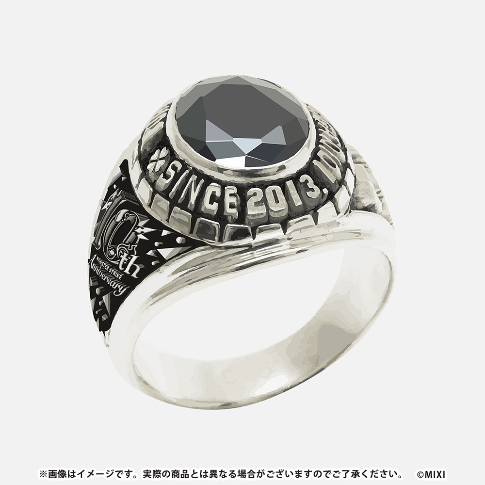 モンスターストライク プレミアムアクセサリーシルバーリング 10周年記念 15号-30号(受注商品)